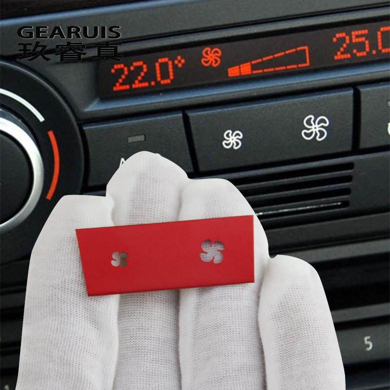 

Стайлинг автомобиля для BMW 1 3 серии X1 X3 E87 E84 E90, объем воздуха, кондиционер, кнопки вентилятора, переключатель, чехлы, наклейки и D X3 F25 Red