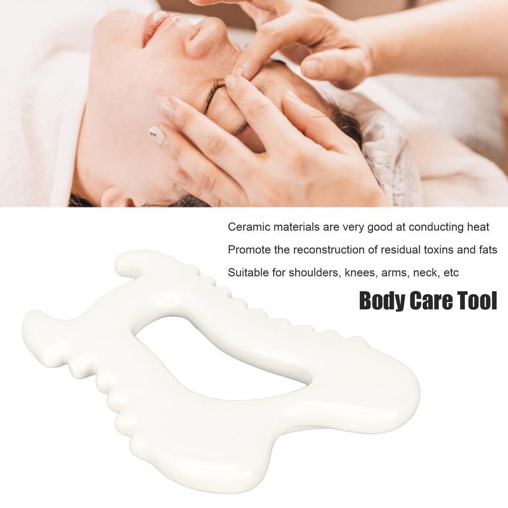 Gua Sha Massage Scraping Tool Ceramic Antistatic Good Thermal Conductivity Tissue Mobilization Tool for Body