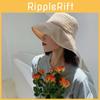 Sun Fashionable Beige Hat For Women Wide Brim Fisherman Hat Lightweight Breathable And
