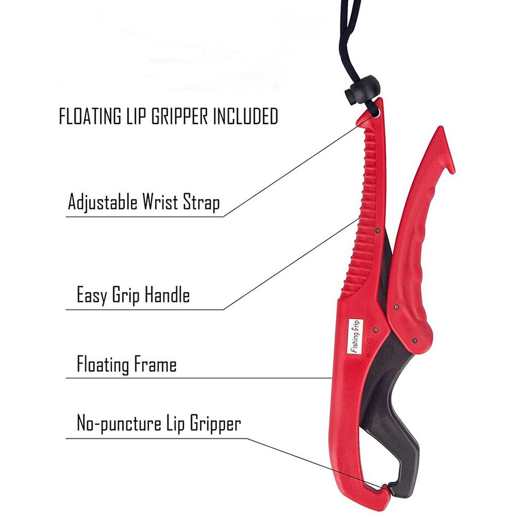 Fish Lip Gripper Fishing Grabber Fish Control Catcher Lifter Pliers With Lanyard Fishing Lip Grip Tools