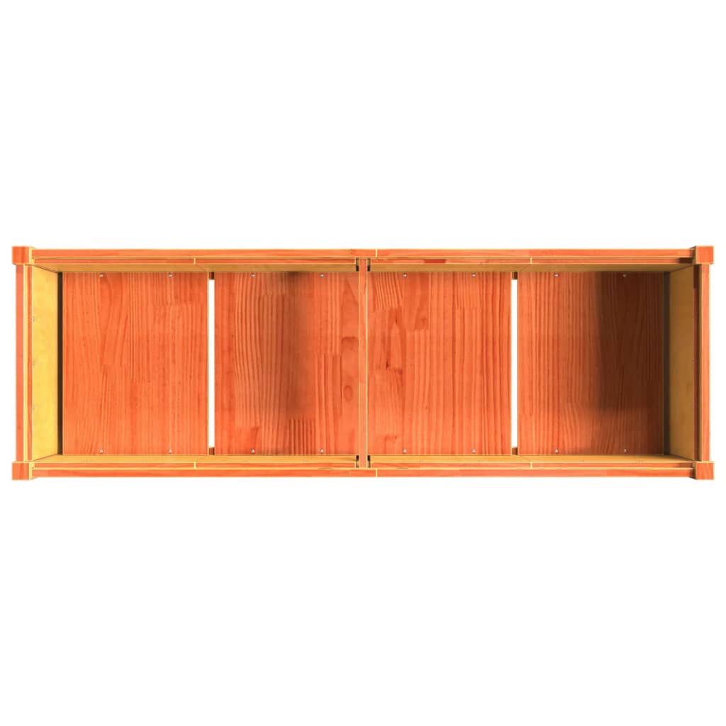 Plant Box Wax Brown 150x50x70 Cm Solid Pine Wood