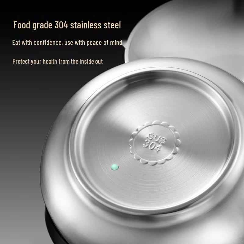 ZISIZ 304 Stainless Steel Double-Layer Insulated Deep Plate