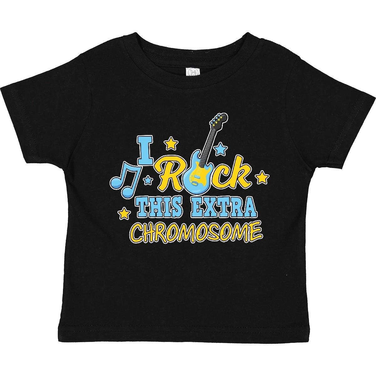 Inktastic I Rock This Extra Chromosome Down Syndrome Awareness Toddler T-Shirt 120