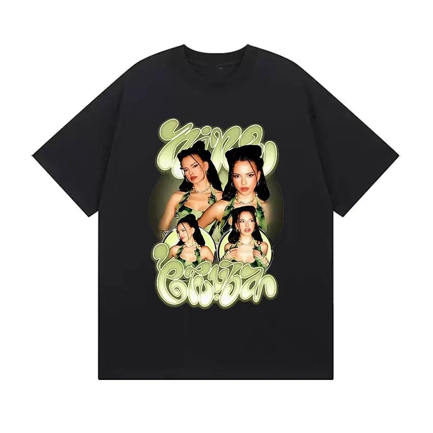

Nina Chuba Album Tour Print Tees for Fans Men Women Hip Hop Clothing Short Sleeve Tshirts Retro Fashion Oversized Cotton Tops 3XL