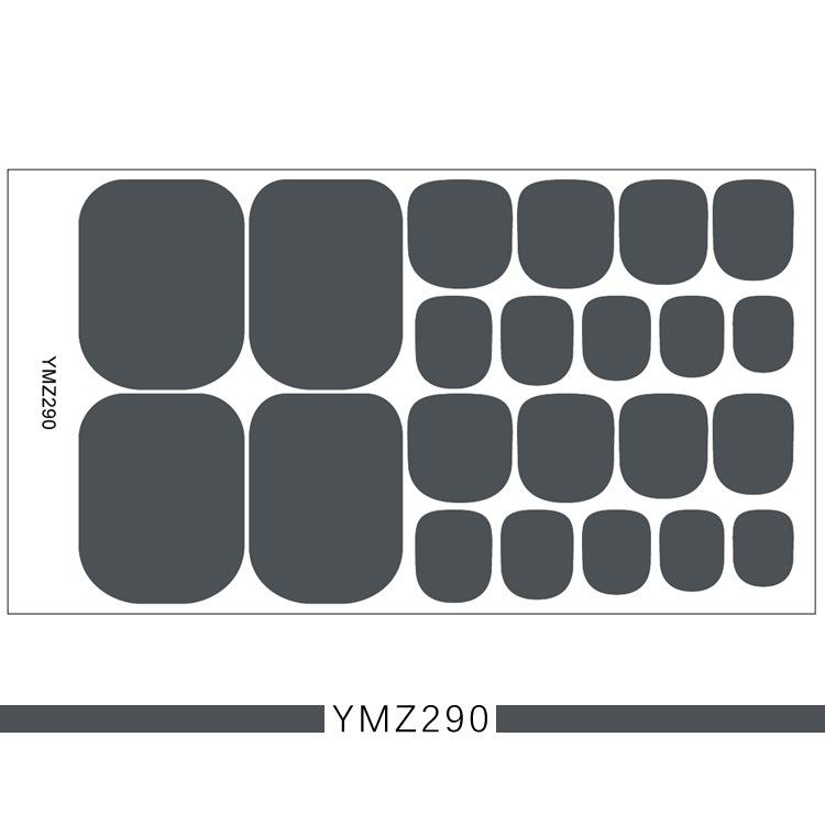 

1 шт., однотонные наклейки для лака для ногтей, полное покрытие, водонепроницаемые накладки для ногтей, экологически чистые долговечные наклейки для ногтей(ЯМЗ277-ЮМЗ308)