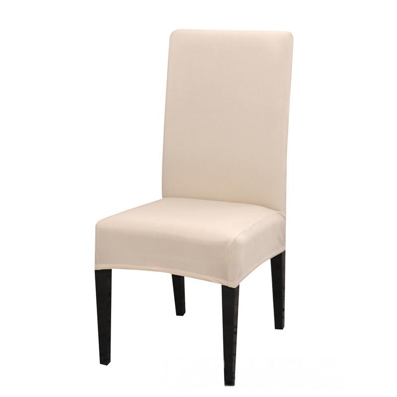 1PC Washable Kitchen Elastic Wedding Stretch Party Chair Protector Dining Room Solid Living Room Chair Slipcovers