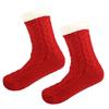 Verdickte Fleece-Spendersocken mit Anti-Rutsch-Sohle Schlafsocken Teppichbodensocken