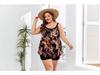 2025 European-American Women's Plus Size Halter Bikini with Skirt and Split Swimsuit