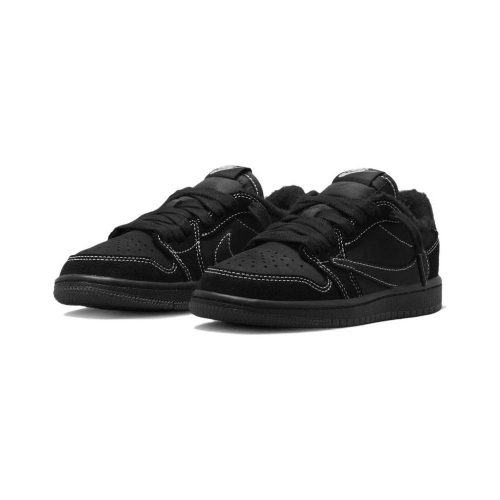 Travis Scott X Air Jordan 1 Retro Low OG SP PS Black Phantom Kids Sneakers University-Red DO5442-001