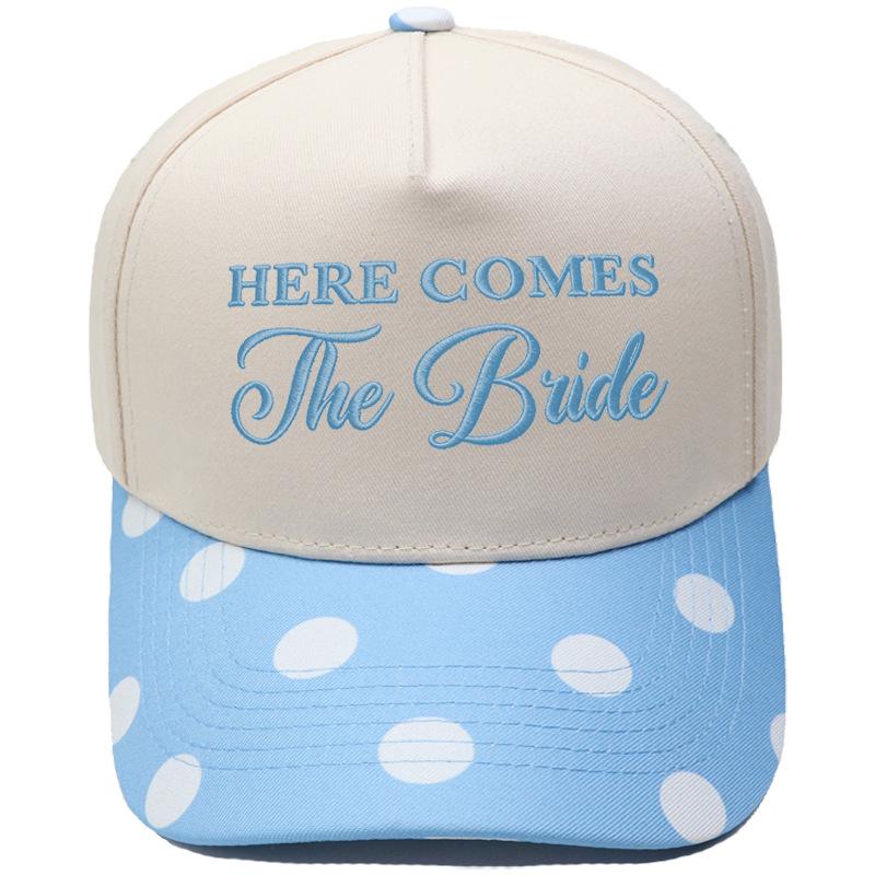 HERE COMES The Bride Embroidery Color Matching Truck Driver Hat Bride Wedding Party Shade Dad Hat