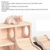 Optional Size Wooden Hamster Bridge Easy Installation Hamster Interactive Toy  Small Pets