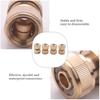 M-Modern-4 Pc Brass Hose Connector Hose End Quick Connect Fitting 1/2 Inch Hose Pipe Quick Connector For Gardening Home Watering