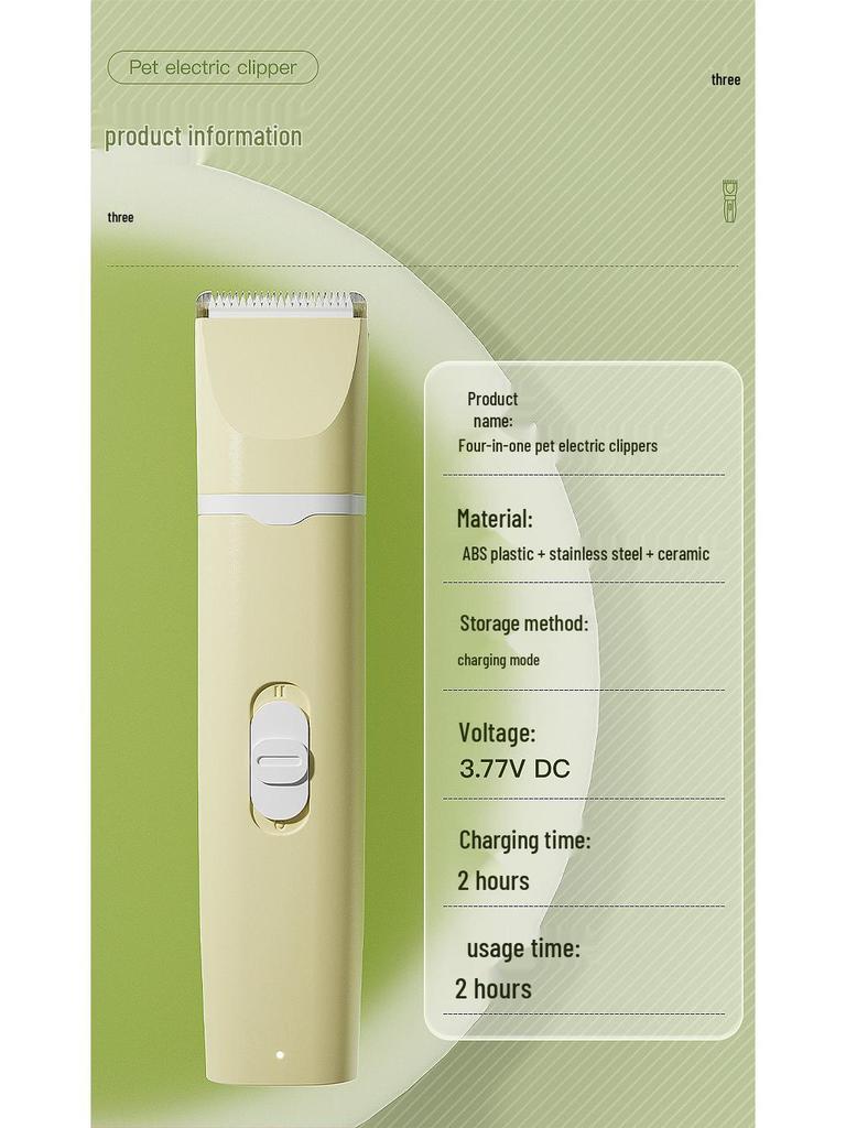 Silent Multifunctional Cat & Dog Grooming Clipper