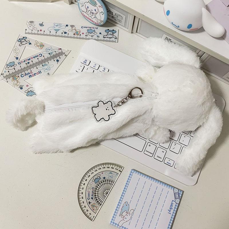 Plüschpuppe Hund mit großen Ohren Stifttasche Aufbewahrungstasche für Schreibwaren