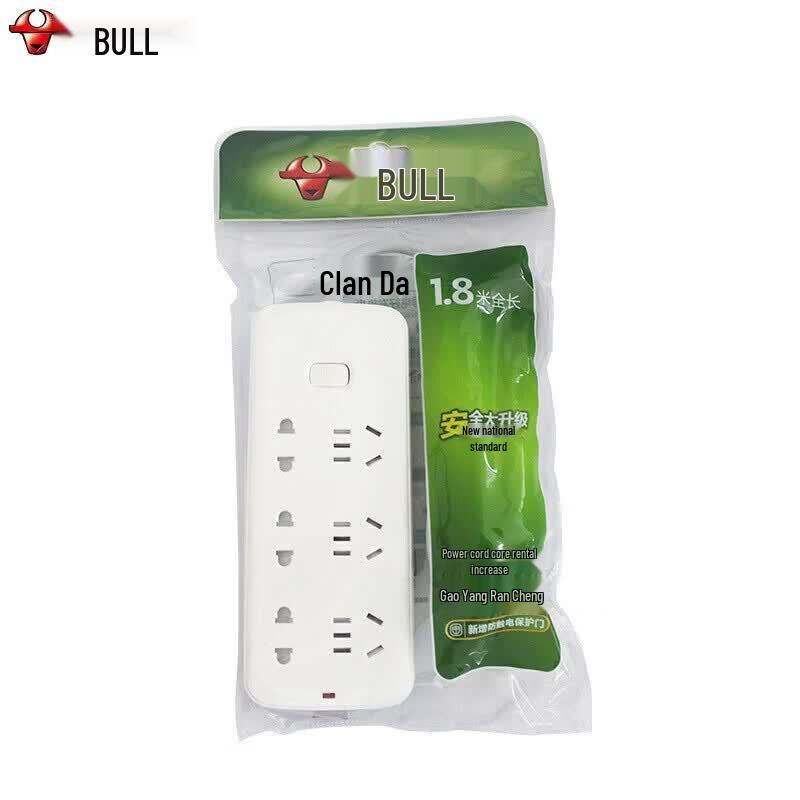 Bull 6-Outlet Power Strip with Master Switch