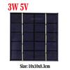 Solar Panel Outdoor 3W/2W/1.5W 5V DIY Solar Cells System for Low-power Electrical Appliances Light Moblie Phone Battery