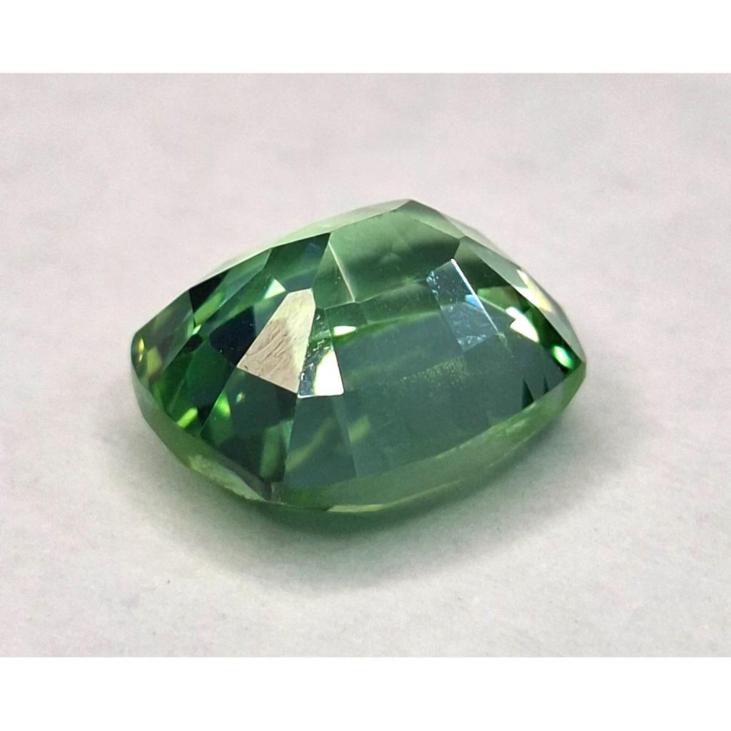Certified Natural Green Sapphire Cushion Cut 12-14 Ct Stunning Loose Gemstone