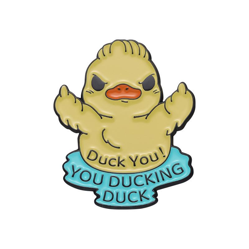 Tier Auffällige Cartoon Ente Gans Brosche Kollektion In Legierung Für Accessoires Spaß