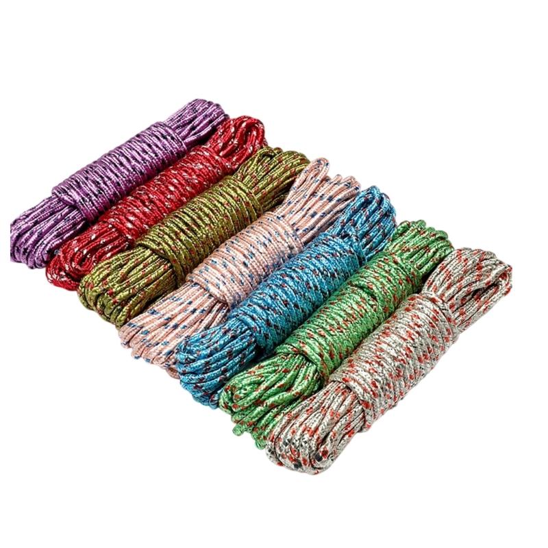 Premium Braided Clothesline With Antislip Design Double Color Option For Allmost Weather Outdoor Activity And Travel