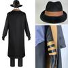 Anime Cosplay Bsd Black Long Coat Suit Outfits With Hat For Halloween Nakahara Chuuya Cosplay Costume
