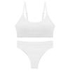 Drahtloses Push-up-Camisole-BH-Set für Damen: Nahtlose, gepolsterte, bequeme Nachtwäsche zum Schlafen, Schöner Rücken, Große Größen, Teenager