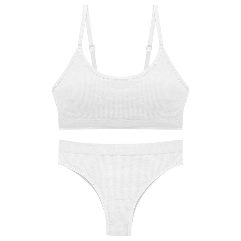 Drahtloses Push-up-Camisole-BH-Set für Damen: Nahtlose, gepolsterte, bequeme Nachtwäsche zum Schlafen, Schöner Rücken, Große Größen, Teenager
