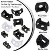 100Pcs Cable Tie Saddle Type Plastic Mount Base Wire Holder Fixing Seat Charging Data Line Winder Nylon HC-0~ HC-7,HC-1S~HC~2S