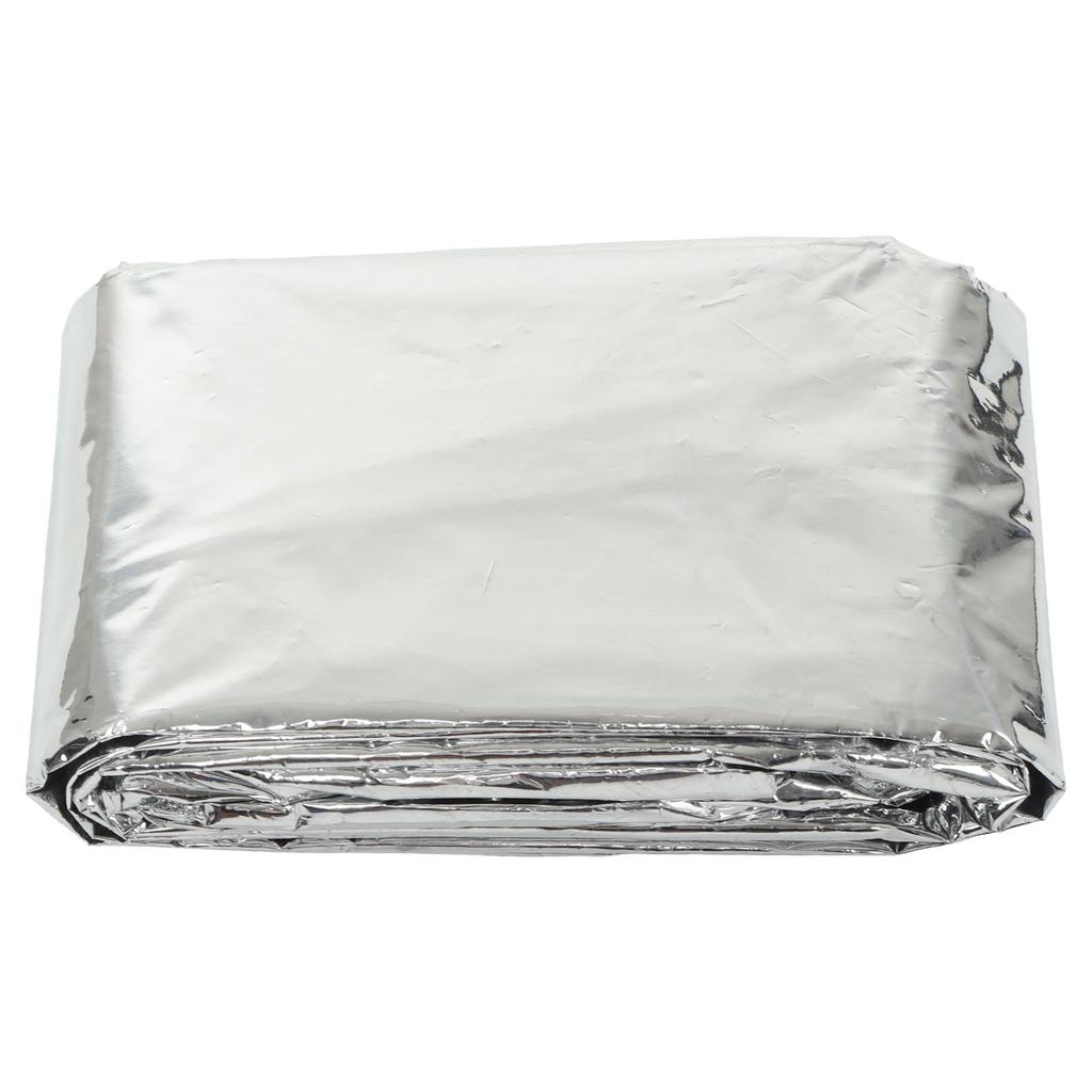 Emergency Ponchos Waterproof Windproof CPP Aluminum Film 0.012mm Thick Silver Reflective Emergency Blankets for Travel