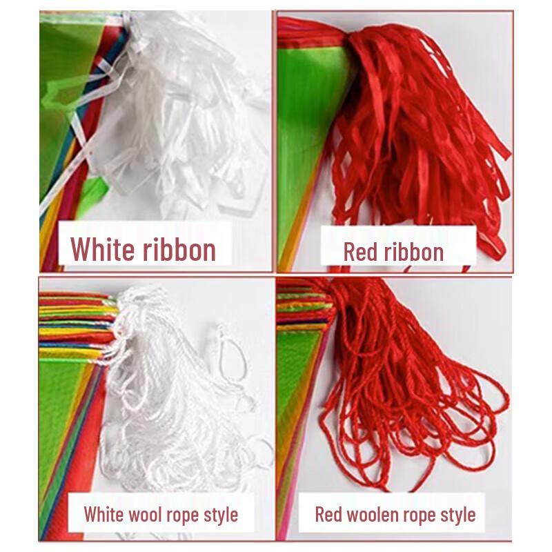 Colorful Triangular Safety Warning Flags