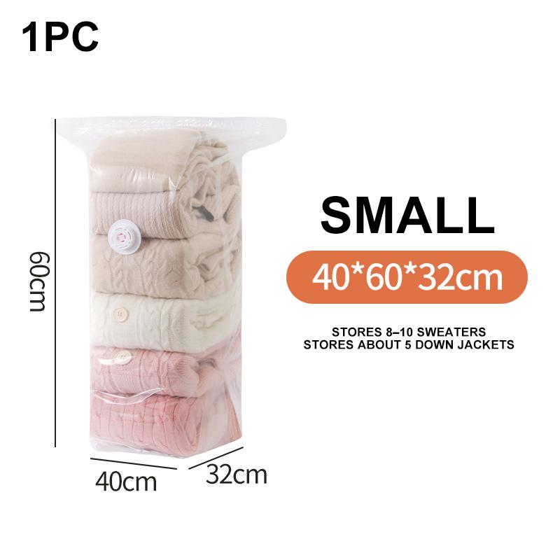 Large Capacity Vacuum Storage Bags No Pump Space Saver Compression Bags For Clothes Blankets No-pump Vacuum Storage Bag For Home