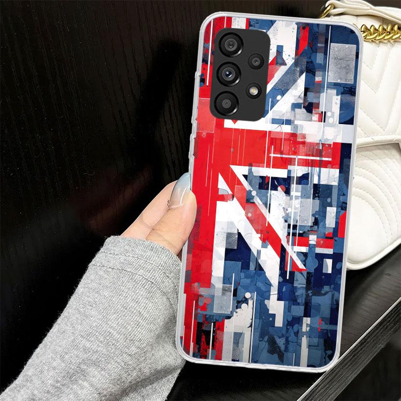 Union Jack England UK Flag Case for Samsung Galaxy A52 A42 A32 A22 A12 A51 A50 A02S Phone Cover A41 A31 A21S A40 A30S A20E A10S