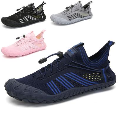 Novos sapatos de natação tamanho grande superfície tecida voadora sapatos de natação para mergulho vadeio ao ar livre sapatos de praia de cinco dedos femininos