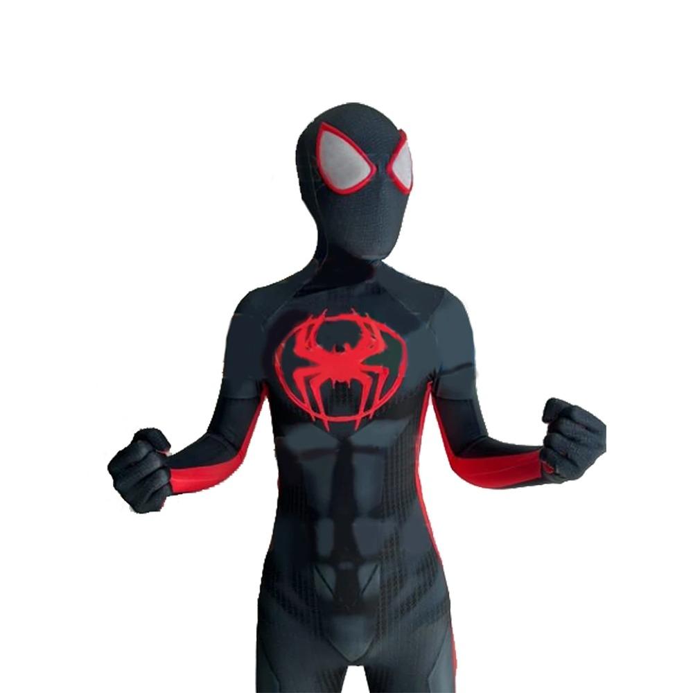 Across the Verse Cosplay Superhero Spandex Miles Morales Advanced Costume Bodysuit Outfits Halloween Costume