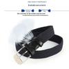 Unisex Woven Elastic Jeans Belt with Pin Buckle