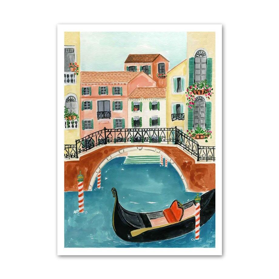 DIY Diamond Painting Paris Eiffel Tower San Francisco Diamond Embroidery Santorini City Landscape Cross Stitch Handmade  Decor