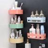 Bathroom Shelf Large Capacity Space Saving Hollow Bottom Wall Mount