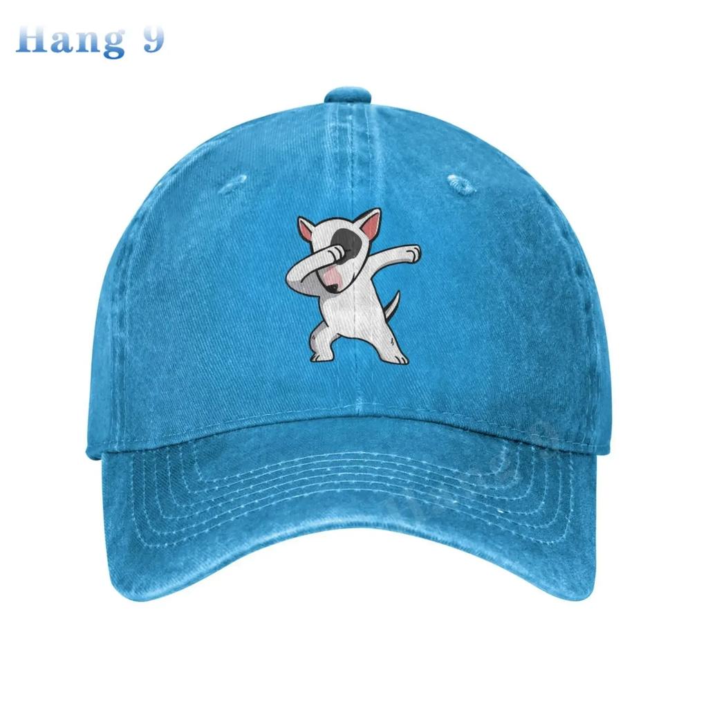 English Bull Terrier Baseball Caps Funny Unisex Soft Casquette Cap Fashion Denim Hat Vintage Adjustable Black