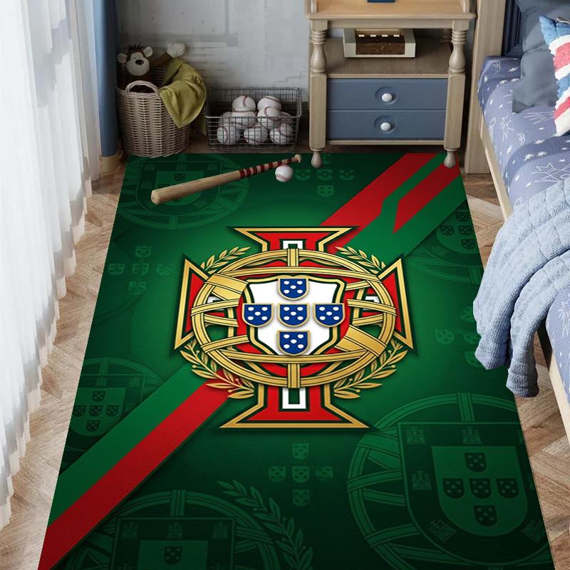 Portuguese Heritage Emblem Carpet Living Room and Bedroom Mats Home Decor Christmas Gifts Office Chair Cushion Bathroom Mat