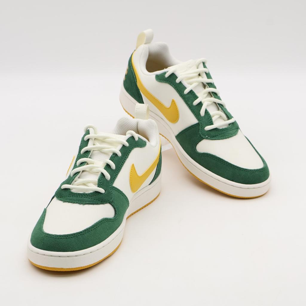 844881-100 Nike Court Borough Low Premium Sail Gorge Green Yellow Ochre (Men's)