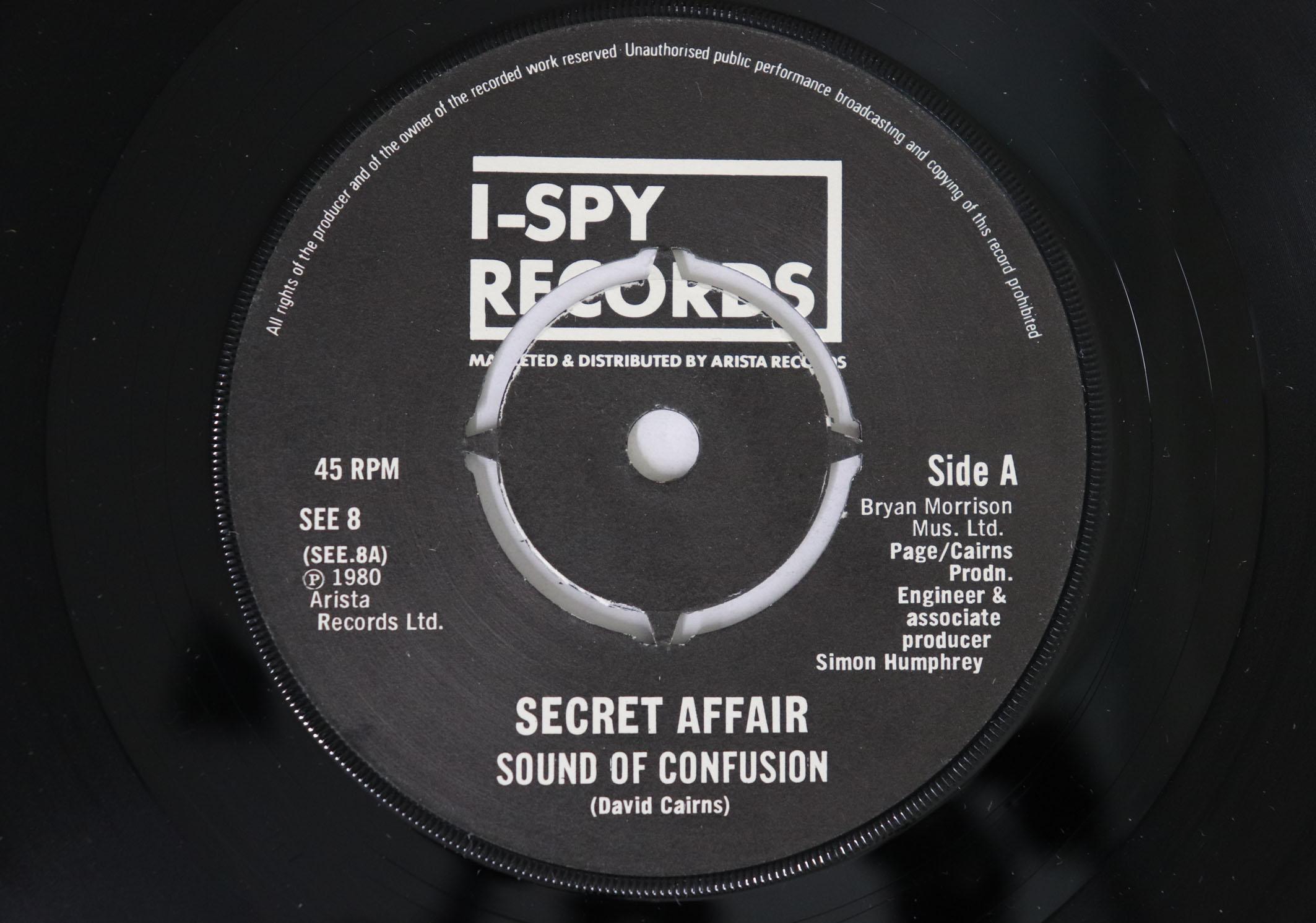 

7inch Record SECRET AFFAIR Sound Of Confusion SEE8 ISPY 1980 UK Rock Used