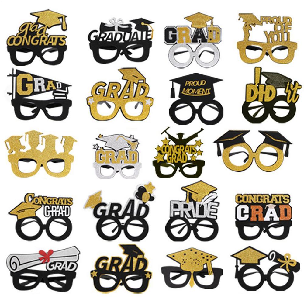 2025 Glasses Class Of 2025 Prom Photo Booth Props Decorative Grad Eyeglasses Booth Party Favors For Photoshoot Kids & Students