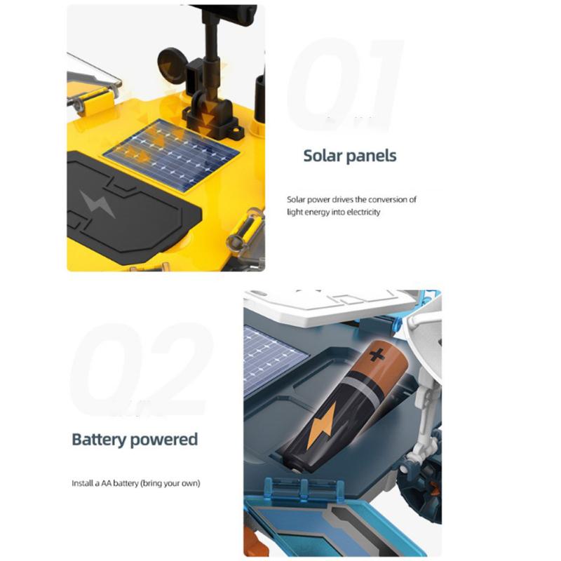 Solar Power Assembled Car Stem Kits Diy Science Education Electronic Assembly Solar Powered Toy For