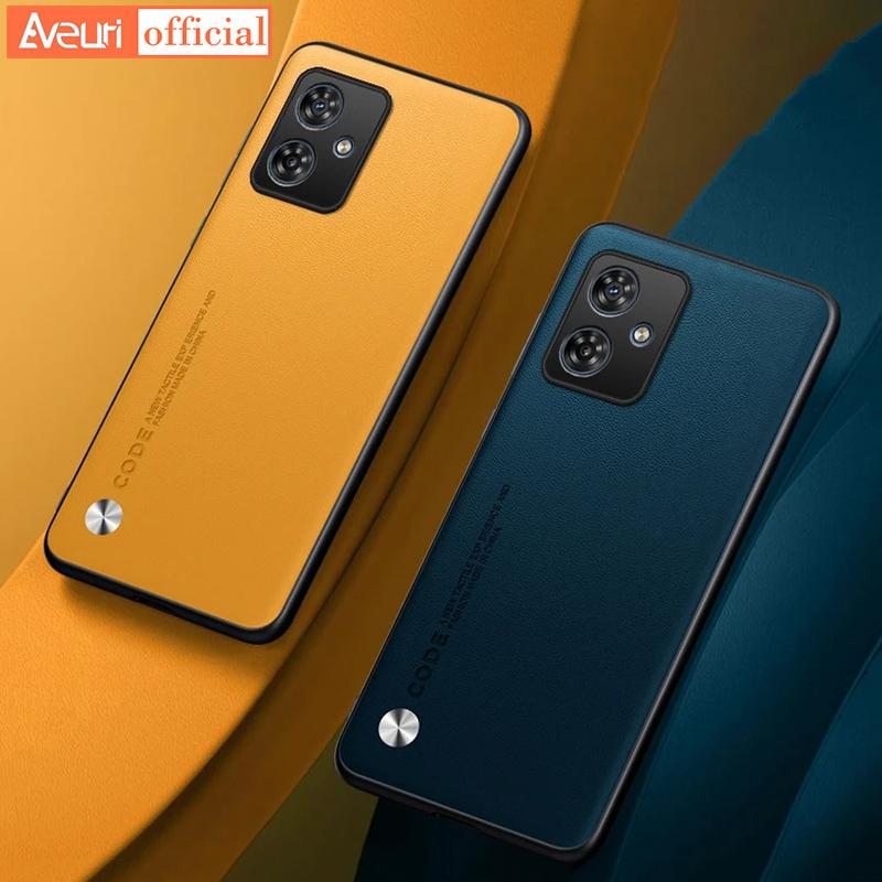 

Silicone Protection Case For Motorola Moto G84 G54 Luxury PU Leather Phone Case For Motorola G54 G84 5G Matte Back Cover Coque