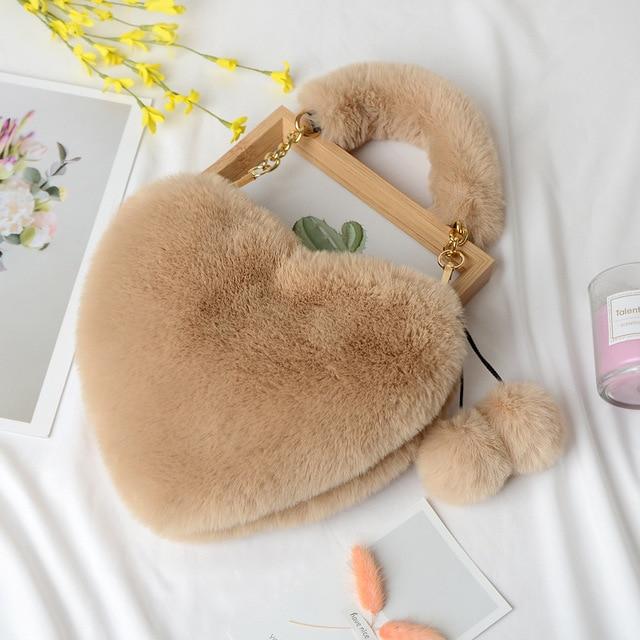flower fur bolsa