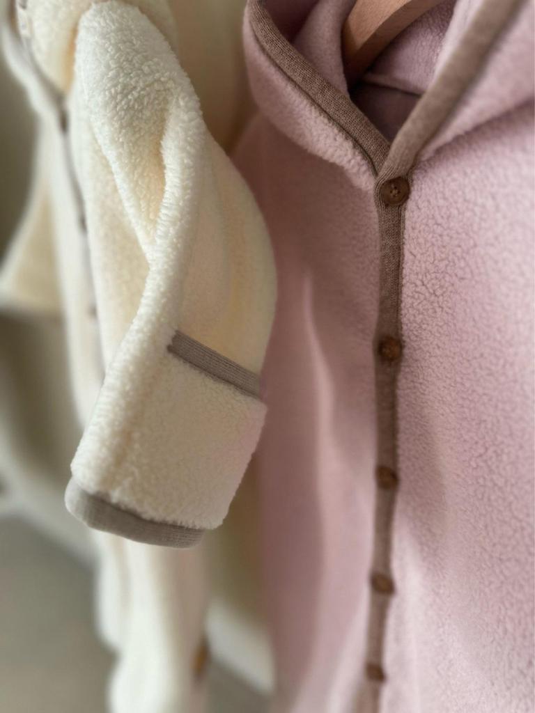 Infant Hooded Plush Bodysuit: Winter Hand & Foot Protection Long Sleeve Romper