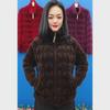 Women's Autumn/Winter Faux Mink Fleece Jacket - Cold-Proof and Cozy Outerwear for Middle-Aged and Elderly