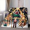 Custom 1pc Sailor Moon Adventure Blanket, Soft And Comfortable Blanket, Casual Warm, Camping Travel Blanket, Birthday Gift Q91385