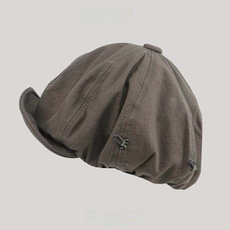 Designer Beret Hat For Women With Sun Protection And Foldable Cotton Summer Style