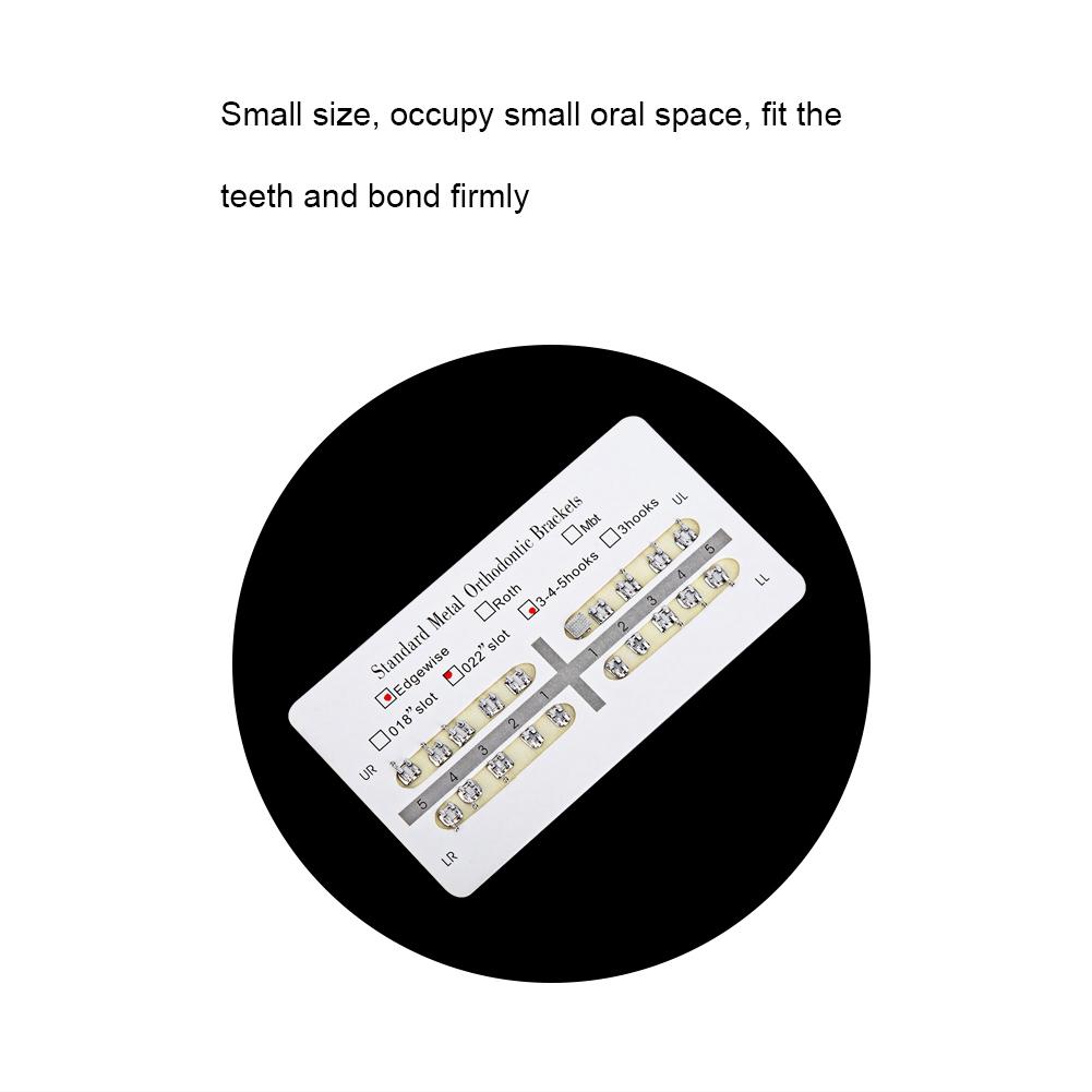 10 Packs Metal Dental Teeth Orthodontics Brackets Braces 022slot 345hooks
