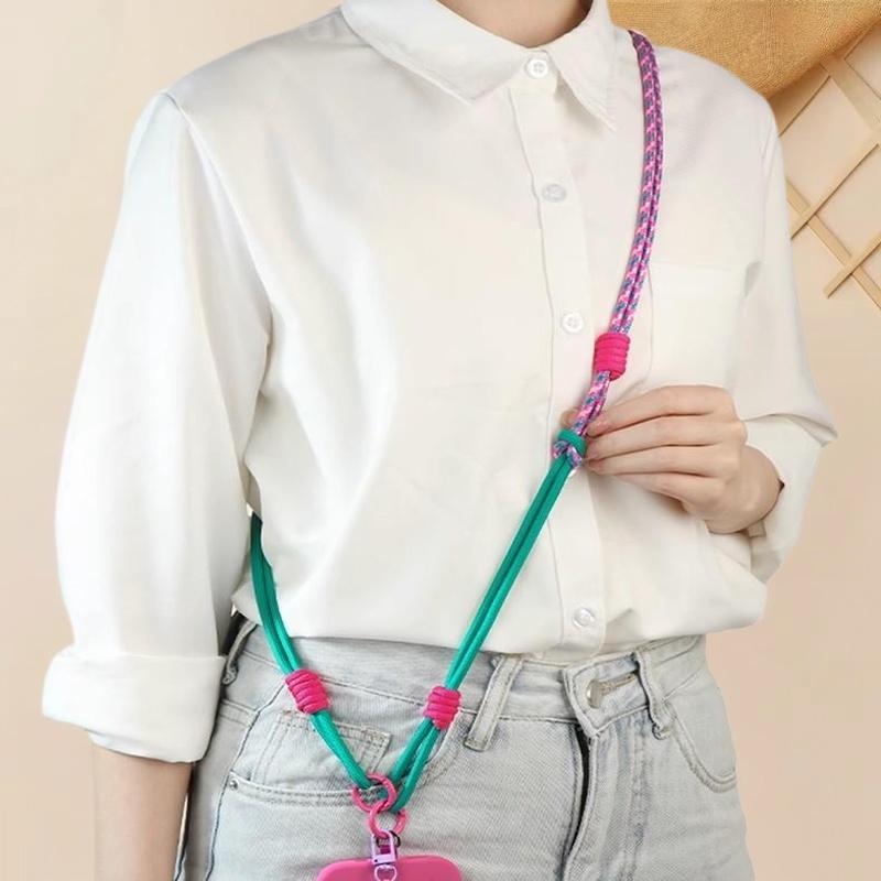 1 Piece 3 in 1 Removable Lanyard Crossbody Phone Hanging Rope Neck Lanyard Wrist Strap Also Fits Water Cups